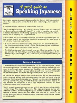 cover image of Japanese Grammar ( Blokehead Easy Study Guide)